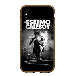 Чехол iPhone XS Max матовый Eskimo Callboy, цвет: 3D-коричневый