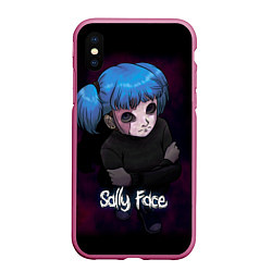 Чехол iPhone XS Max матовый Sally Face: Lonely, цвет: 3D-малиновый