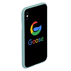 Чехол iPhone XS Max матовый GOOSE, цвет: 3D-мятный — фото 2
