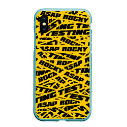 Чехол iPhone XS Max матовый ASAP Rocky: Light Style, цвет: 3D-мятный