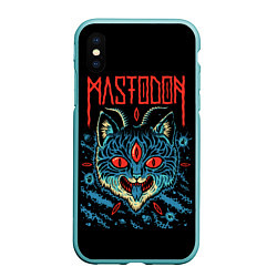 Чехол iPhone XS Max матовый Mastodon: Demonic Cat, цвет: 3D-мятный