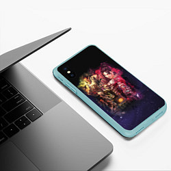 Чехол iPhone XS Max матовый Apex Legends: Stories, цвет: 3D-мятный — фото 2