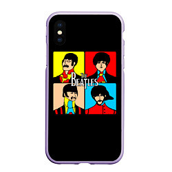 Чехол iPhone XS Max матовый The Beatles: Pop Art