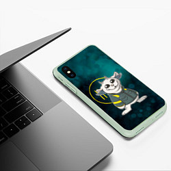 Чехол iPhone XS Max матовый 21 Pilots - Chlorine Ned, цвет: 3D-салатовый — фото 2