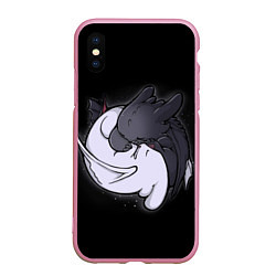 Чехол iPhone XS Max матовый Night Fury: Yin Yang