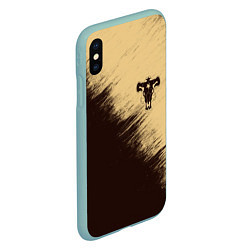 Чехол iPhone XS Max матовый Black Clover, цвет: 3D-мятный — фото 2