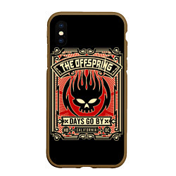 Чехол iPhone XS Max матовый The Offspring: Days Go By, цвет: 3D-коричневый