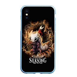 Чехол iPhone XS Max матовый Hollow Knight: Silksong, цвет: 3D-голубой