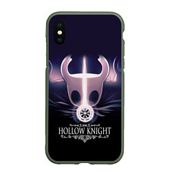 Чехол iPhone XS Max матовый Hollow Knight, цвет: 3D-темно-зеленый