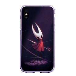Чехол iPhone XS Max матовый Hollow Knight, цвет: 3D-светло-сиреневый