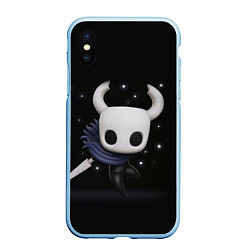 Чехол iPhone XS Max матовый Hollow Knight, цвет: 3D-голубой