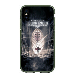 Чехол iPhone XS Max матовый Hollow Knight, цвет: 3D-темно-зеленый