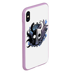 Чехол iPhone XS Max матовый Hollow Knight, цвет: 3D-сиреневый — фото 2