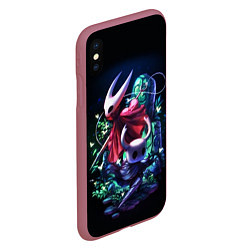 Чехол iPhone XS Max матовый Hollow Knight, цвет: 3D-малиновый — фото 2
