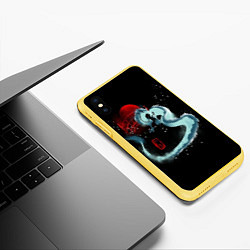 Чехол iPhone XS Max матовый Унесенные Призраками, цвет: 3D-желтый — фото 2