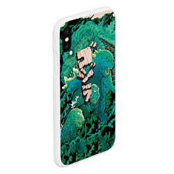 Чехол iPhone XS Max матовый Forest Godzilla, цвет: 3D-белый — фото 2