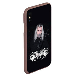 Чехол iPhone XS Max матовый GHOSTEMANE, цвет: 3D-коричневый — фото 2