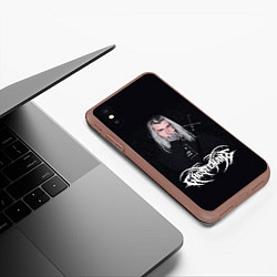 Чехол iPhone XS Max матовый GHOSTEMANE, цвет: 3D-коричневый — фото 2