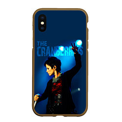 Чехол iPhone XS Max матовый The Cranberries, цвет: 3D-коричневый