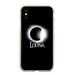 Чехол iPhone XS Max матовый Louna, цвет: 3D-салатовый