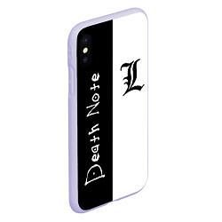 Чехол iPhone XS Max матовый Death Note 2, цвет: 3D-светло-сиреневый — фото 2
