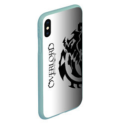 Чехол iPhone XS Max матовый Overlord, цвет: 3D-мятный — фото 2