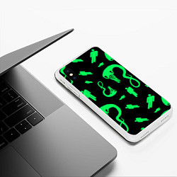 Чехол iPhone XS Max матовый BILLIE EILISH: Blohsh & Ghoul, цвет: 3D-белый — фото 2