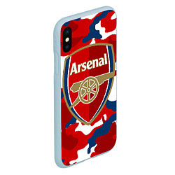 Чехол iPhone XS Max матовый Arsenal, цвет: 3D-голубой — фото 2