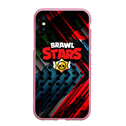 Чехол iPhone XS Max матовый BRAWL STARS