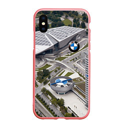 Чехол iPhone XS Max матовый BMW city, цвет: 3D-баблгам