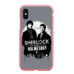 Чехол iPhone XS Max матовый Sherlock Holmesboy, цвет: 3D-баблгам