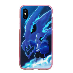 Чехол iPhone XS Max матовый UNDERTALE, цвет: 3D-розовый