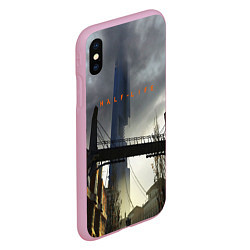 Чехол iPhone XS Max матовый HALF LIFE, цвет: 3D-розовый — фото 2