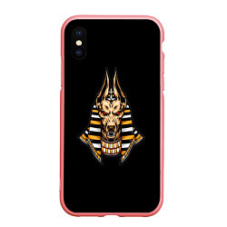 Чехол iPhone XS Max матовый Anubis, цвет: 3D-баблгам