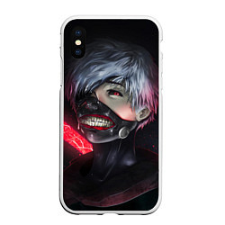 Чехол iPhone XS Max матовый Токийский Гуль, цвет: 3D-белый