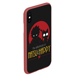 Чехол iPhone XS Max матовый Хвост Феи Natsu i Happy, цвет: 3D-красный — фото 2