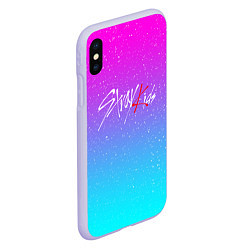 Чехол iPhone XS Max матовый STRAY KIDS, цвет: 3D-светло-сиреневый — фото 2