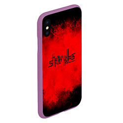 Чехол iPhone XS Max матовый STRAY KIDS, цвет: 3D-фиолетовый — фото 2