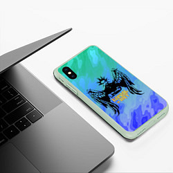 Чехол iPhone XS Max матовый Король и Шут, цвет: 3D-салатовый — фото 2