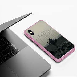 Чехол iPhone XS Max матовый Death stranding, цвет: 3D-розовый — фото 2