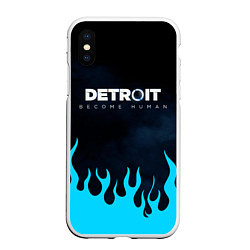 Чехол iPhone XS Max матовый DETROIT: BECOME HUMAN, цвет: 3D-белый