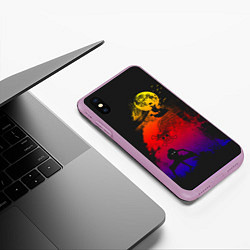 Чехол iPhone XS Max матовый One Piece, цвет: 3D-сиреневый — фото 2