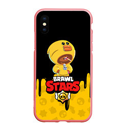 Чехол iPhone XS Max матовый BRAWL STARS SALLY LEON, цвет: 3D-баблгам