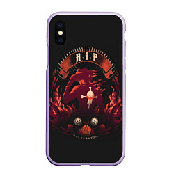 Чехол iPhone XS Max матовый One Piece, цвет: 3D-светло-сиреневый