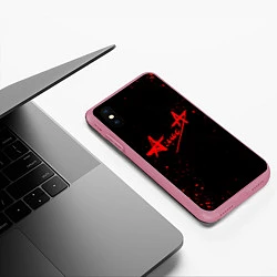 Чехол iPhone XS Max матовый АлисА, цвет: 3D-малиновый — фото 2