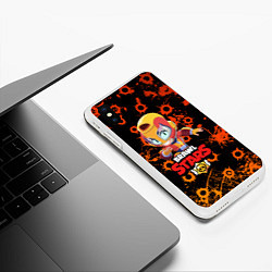 Чехол iPhone XS Max матовый BRAWL STARS MAX, цвет: 3D-белый — фото 2