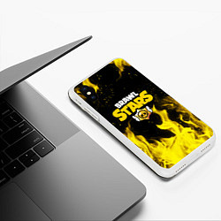 Чехол iPhone XS Max матовый BRAWL STARS, цвет: 3D-белый — фото 2