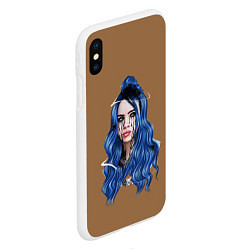 Чехол iPhone XS Max матовый BILLIE EILISH, цвет: 3D-белый — фото 2