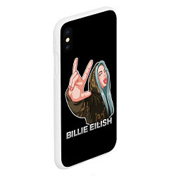 Чехол iPhone XS Max матовый BILLIE EILISH, цвет: 3D-белый — фото 2