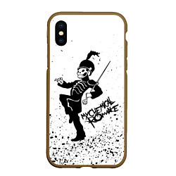 Чехол iPhone XS Max матовый My Chemical Romance, цвет: 3D-коричневый